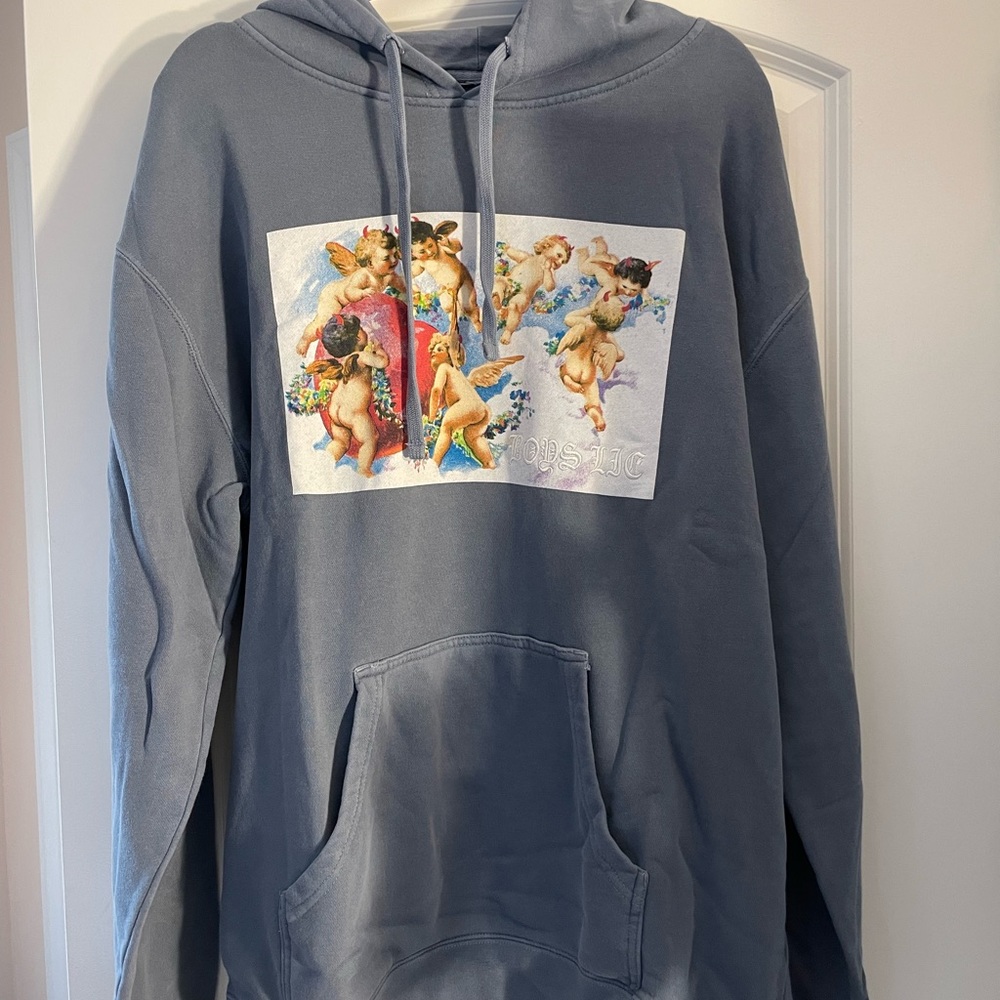 Boys Lie Cherub Grey Hoodie